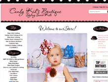 Tablet Screenshot of candykidsboutique.com